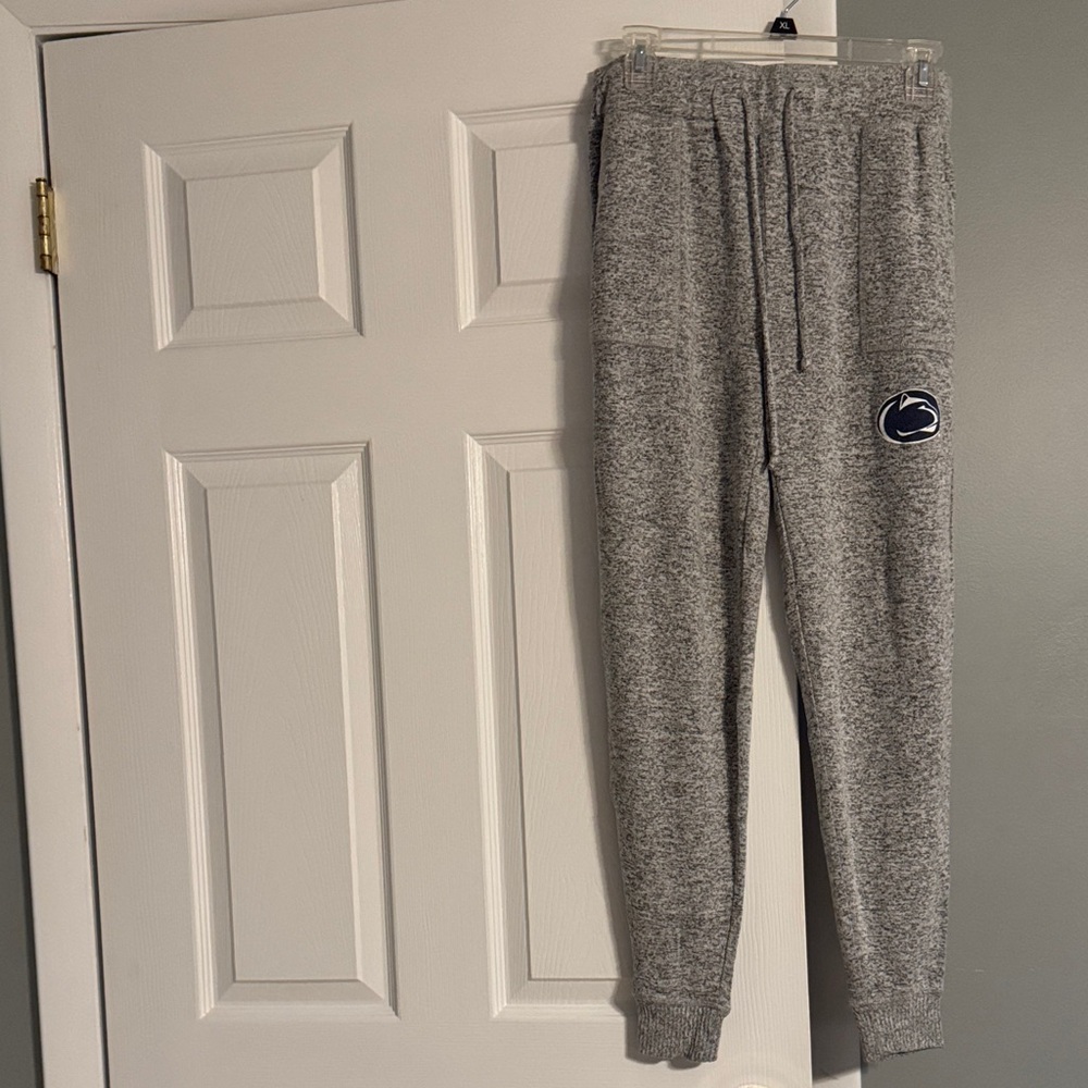 Gray Joggers with Penn State Nittany Lion Logo